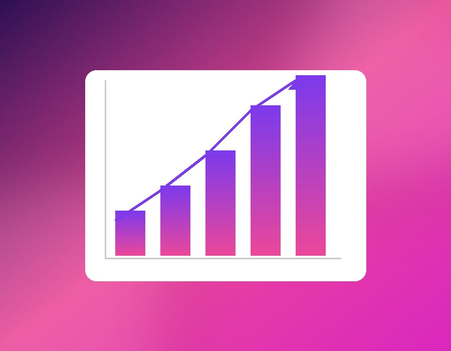 Growth chart mockup representing conversion improvements